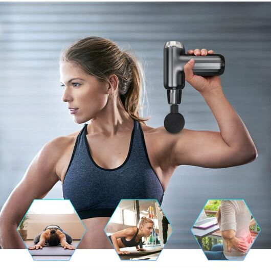 Massage Gun with 4 Heads
